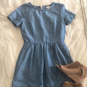Madewell chambray/denim dress size 2